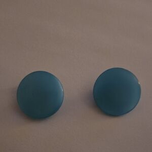 Vintage Blue Minimalist Earrings
